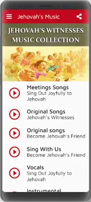 Music Jehovah's Witnesses android App screenshot 2